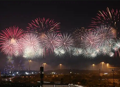 凌源市焰火晚会